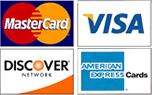 MasterCard, Visa, American Express, Discover Card